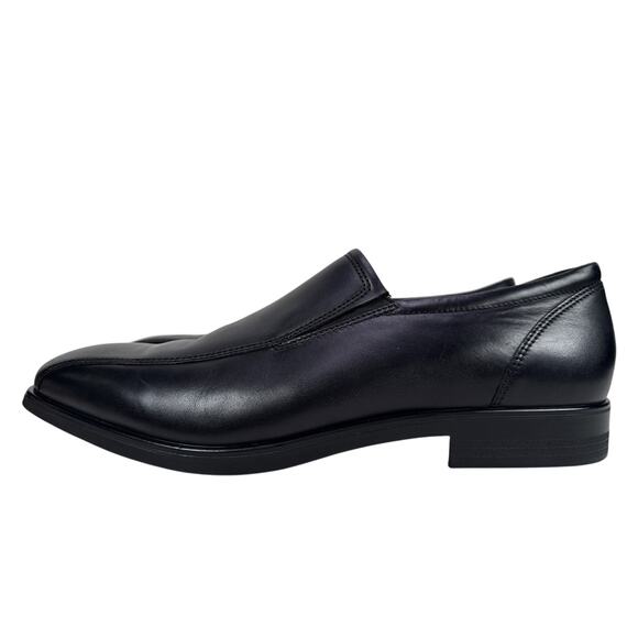 ECCO‎ Queenstown Slip On Loafer Mens 13 13.5 EU 47 Black Leather Bike Toe main image 9